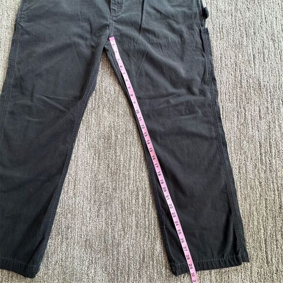 Carhartt Men's Relaxed Fit 100% Cotton Carpenter Utility Jeans Black Size 40x30 - Picture 10 of 11